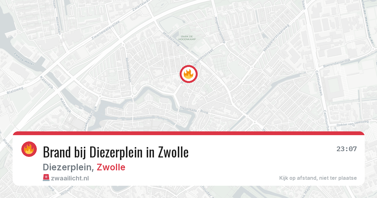 Brand bij Diezerplein in Zwolle — 1 jun 2026