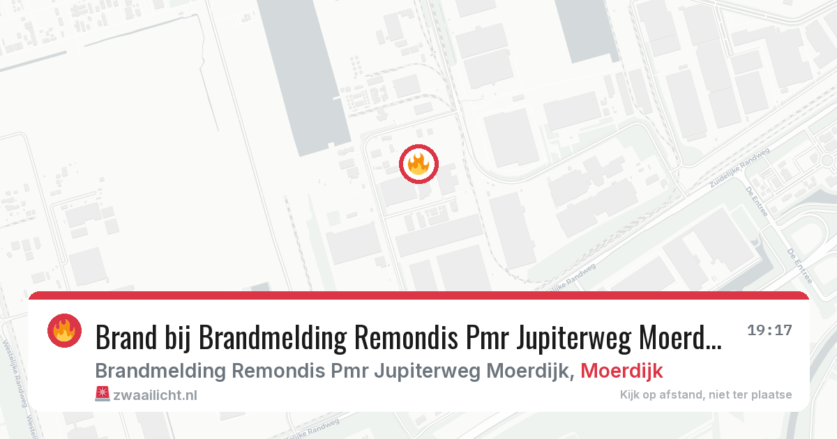 Brand bij Brandmelding Remondis Pmr Jupiterweg Moerdijk in Moerdijk — 16 mei 2026