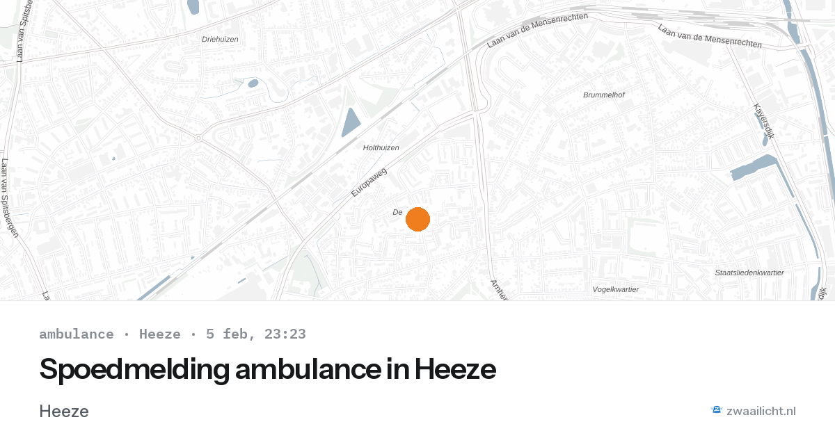 Spoedmelding ambulance in Heeze — 5 feb 2026