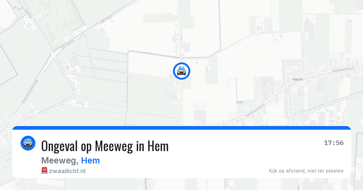 Ongeval op Meeweg in Hem — 21 jun 2026
