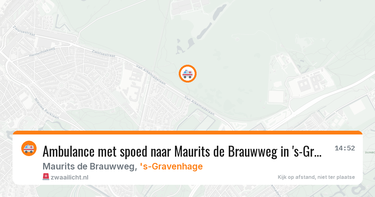 Ambulance met spoed naar Maurits de Brauwweg in 's-Gravenhage — 21 feb 2026