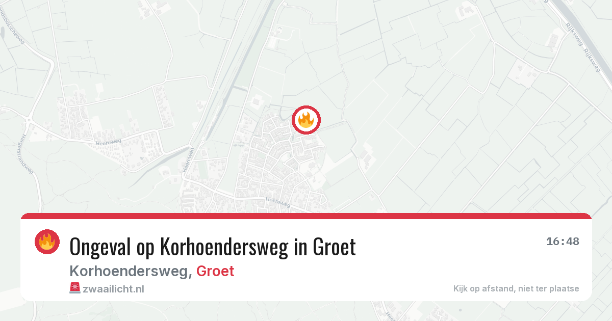 Ongeval op Korhoendersweg in Groet — 13 feb 2026