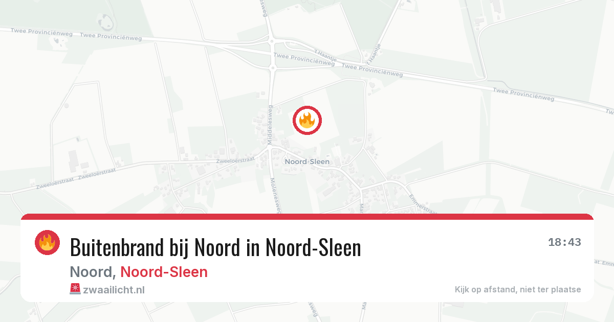 Buitenbrand bij Noord in Noord-Sleen — 27 jun 2026