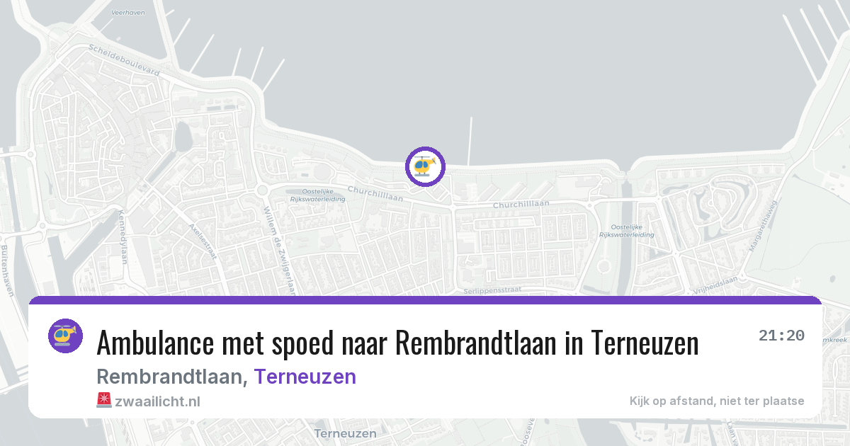 Ambulance met spoed naar Rembrandtlaan in Terneuzen — 8 jun 2026