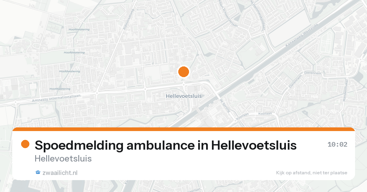 Spoedmelding ambulance in Hellevoetsluis — 30 jun 2026