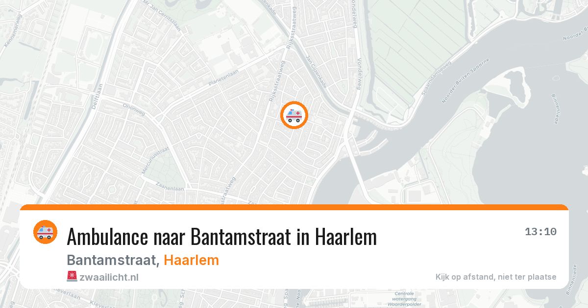 Ambulance naar Bantamstraat in Haarlem — 31 jul 2026
