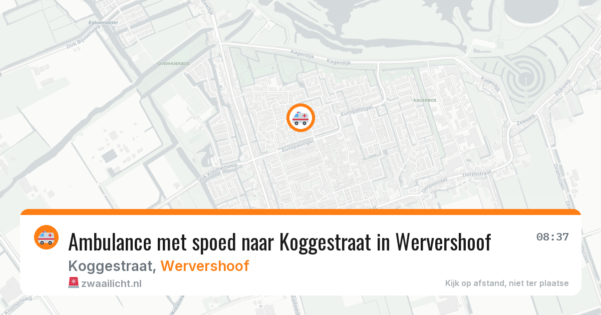 Ambulance met spoed naar Koggestraat in Wervershoof — 18 mei 2026