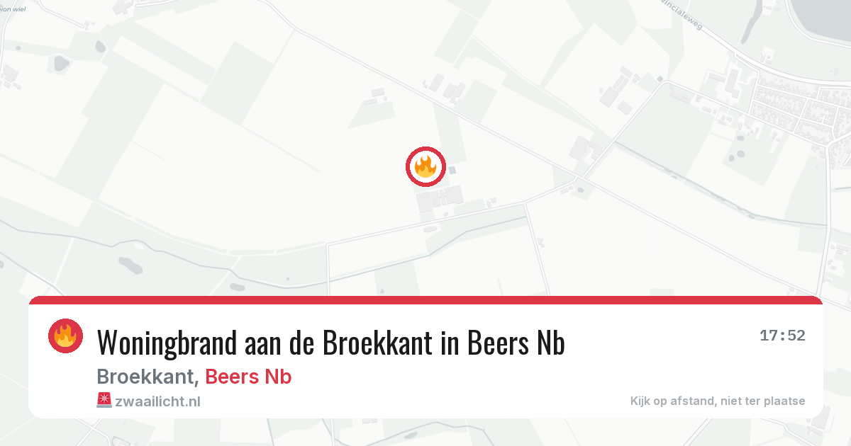 Woningbrand aan de Broekkant in Beers Nb — 3 feb 2026
