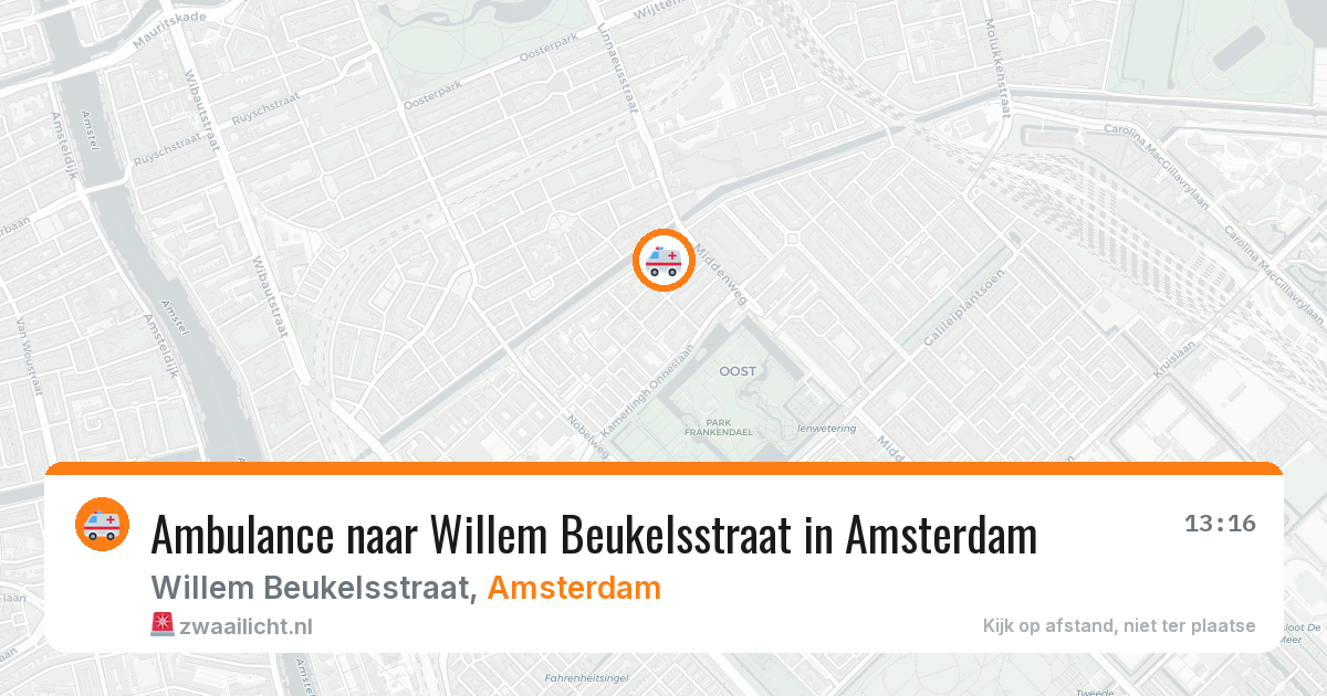 Ambulance naar Willem Beukelsstraat in Amsterdam — 29 jun 2026
