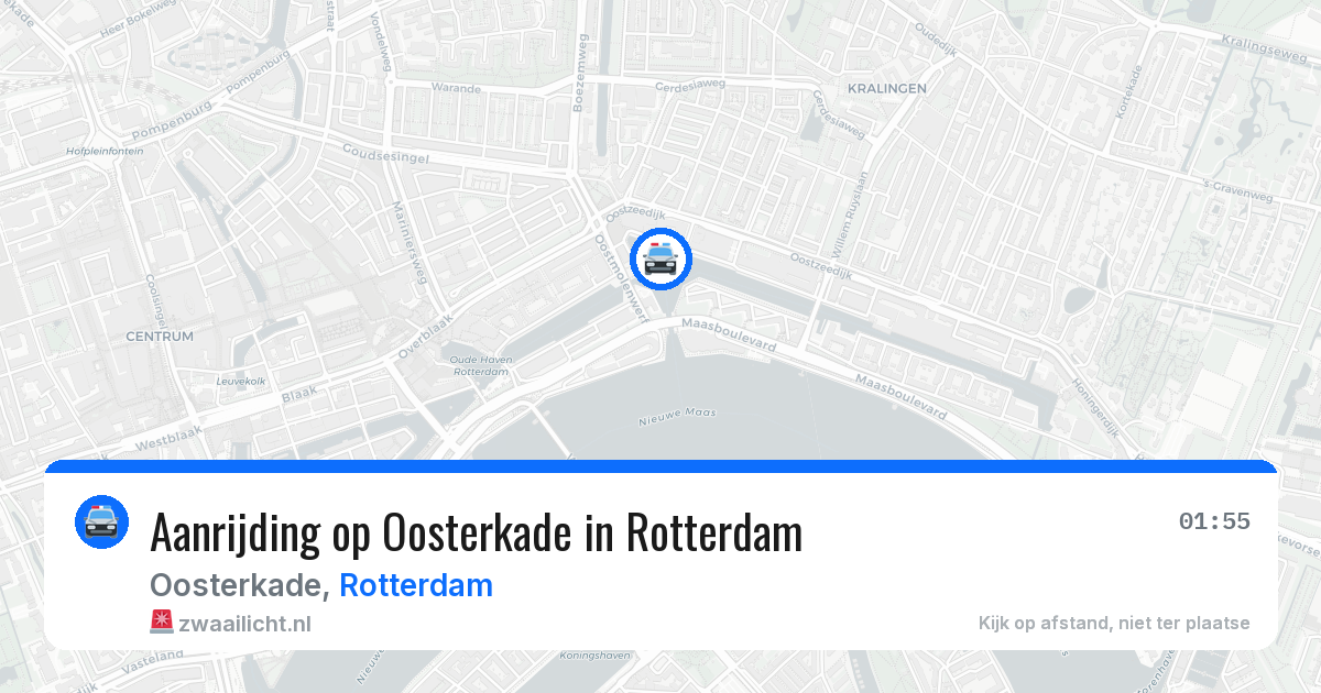 Aanrijding op Oosterkade in Rotterdam — 18 mei 2026