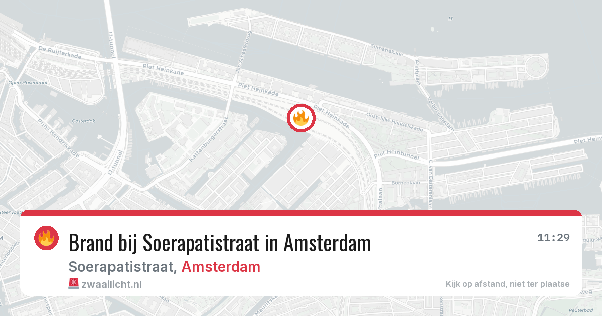 Brand bij Soerapatistraat in Amsterdam — 16 jul 2026