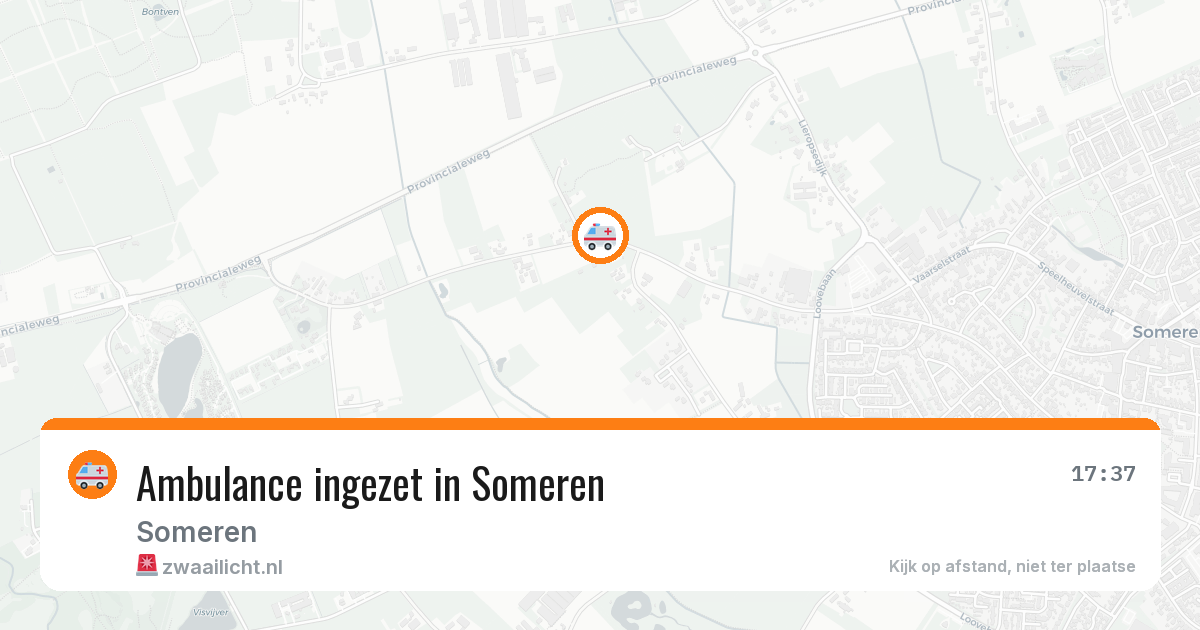Ambulance ingezet in Someren — 30 jul 2026