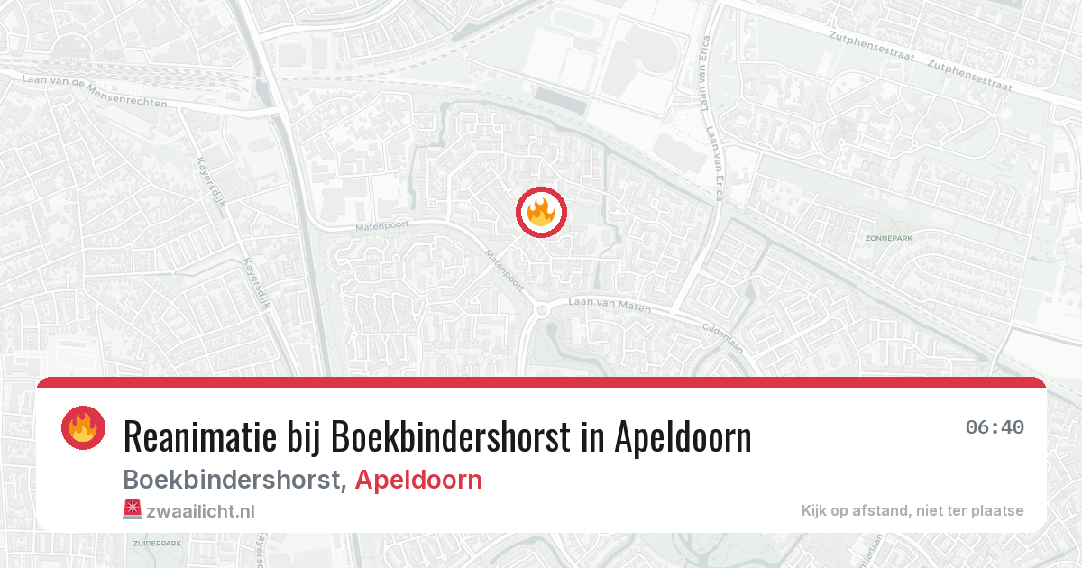 Reanimatie bij Boekbindershorst in Apeldoorn — 26 jul 2026
