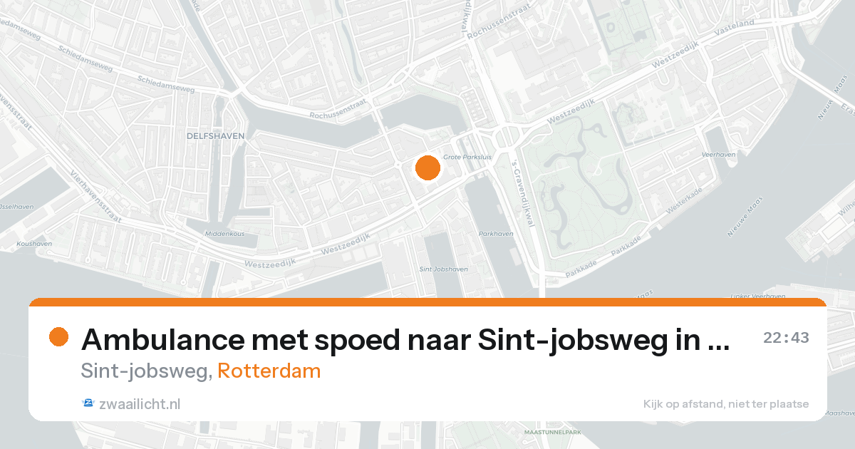 Ambulance met spoed naar Sint-jobsweg in Rotterdam — 17 aug 2026