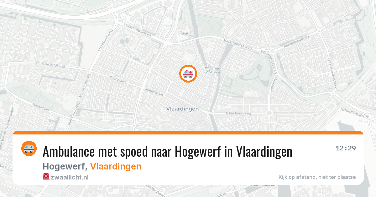 Ambulance met spoed naar Hogewerf in Vlaardingen — 3 jun 2026