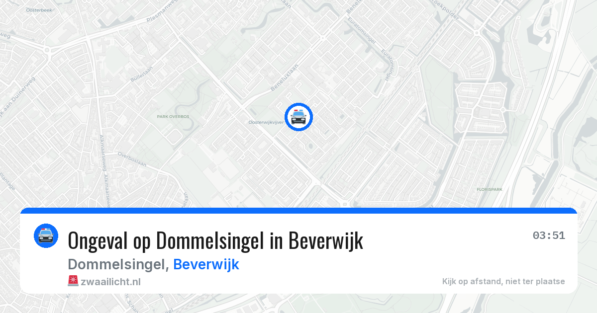 Ongeval op Dommelsingel in Beverwijk — 24 mei 2026