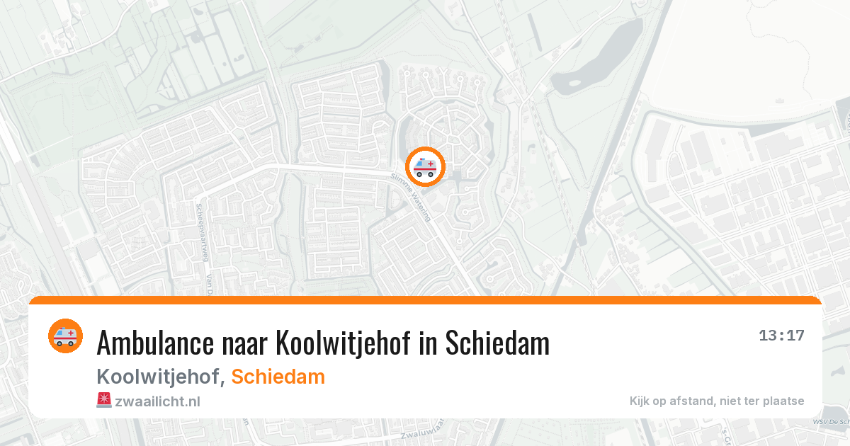Ambulance naar Koolwitjehof in Schiedam — 30 jun 2026