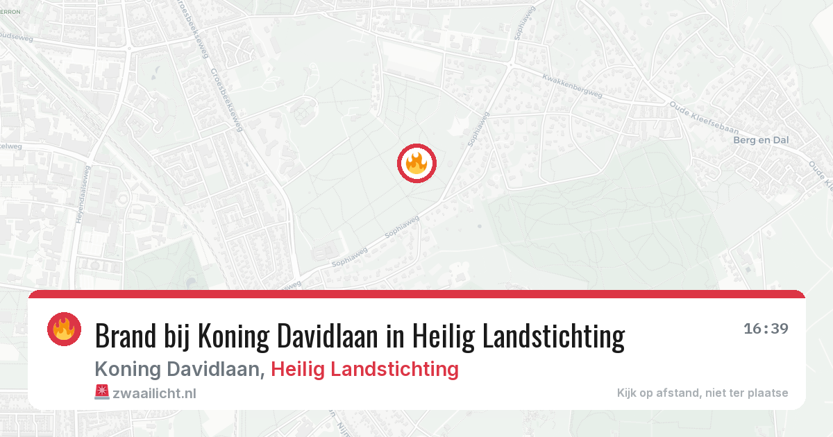 Brand bij Koning Davidlaan in Heilig Landstichting — 27 jun 2026