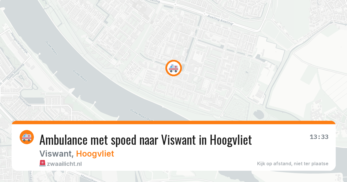 Ambulance met spoed naar Viswant in Hoogvliet — 22 mrt 2026