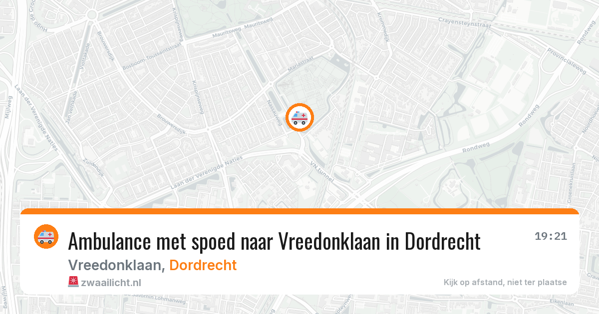 Ambulance met spoed naar Vreedonklaan in Dordrecht — 30 mei 2026