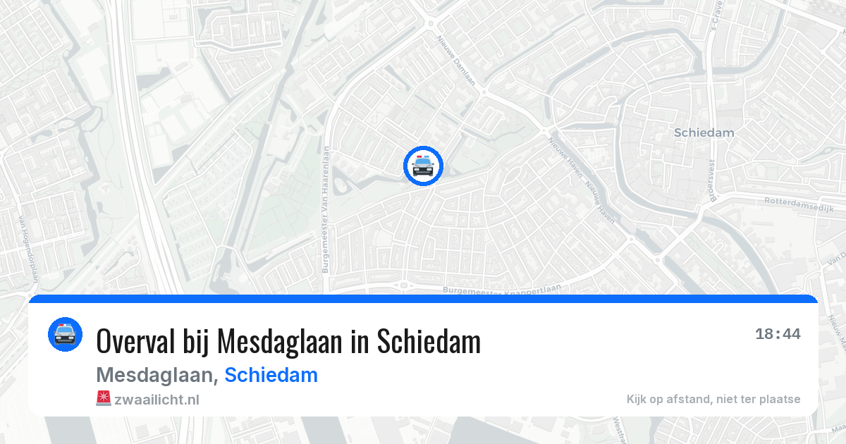 Overval bij Mesdaglaan in Schiedam — 6 mei 2026