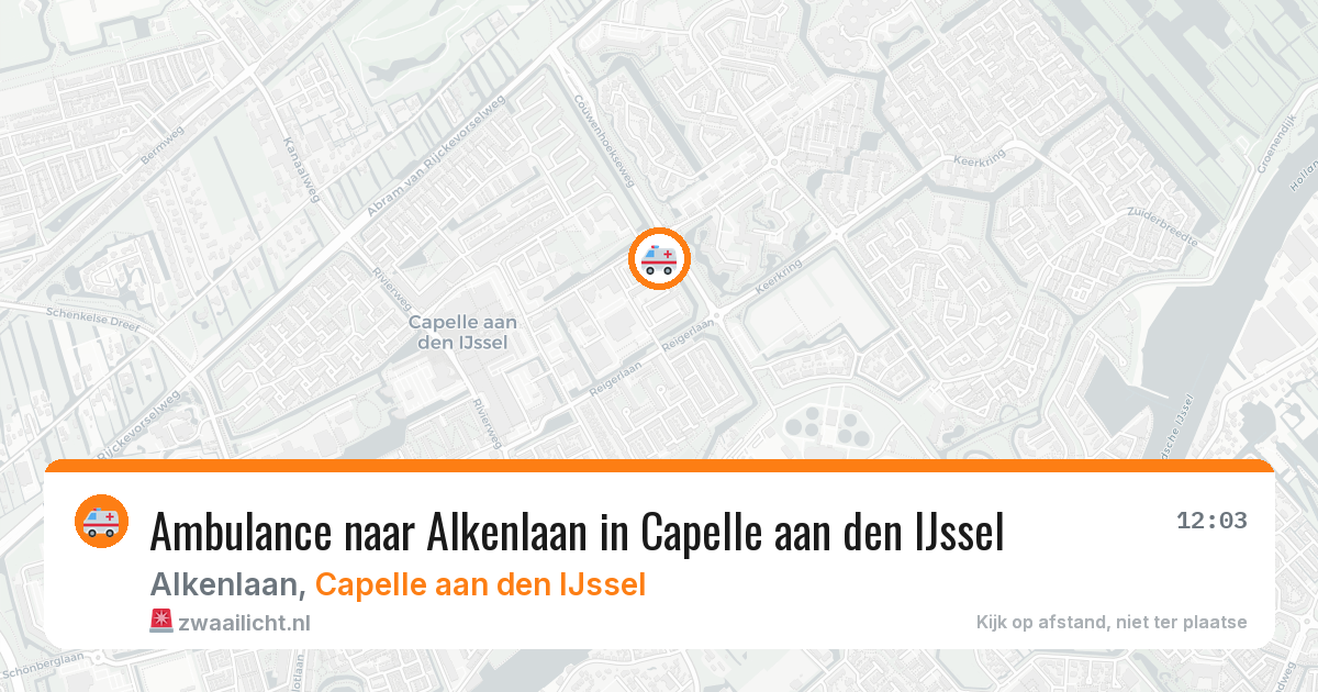 Ambulance naar Alkenlaan in Capelle aan den IJssel — 1 aug 2026