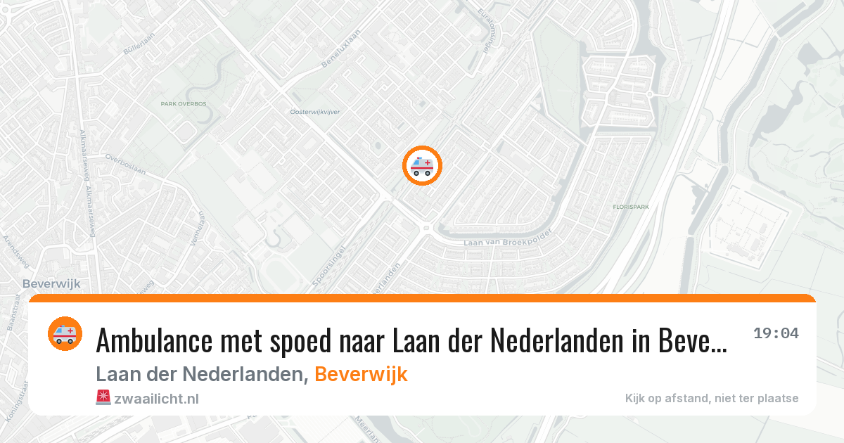 Ambulance met spoed naar Laan der Nederlanden in Beverwijk — 29 jan 2026