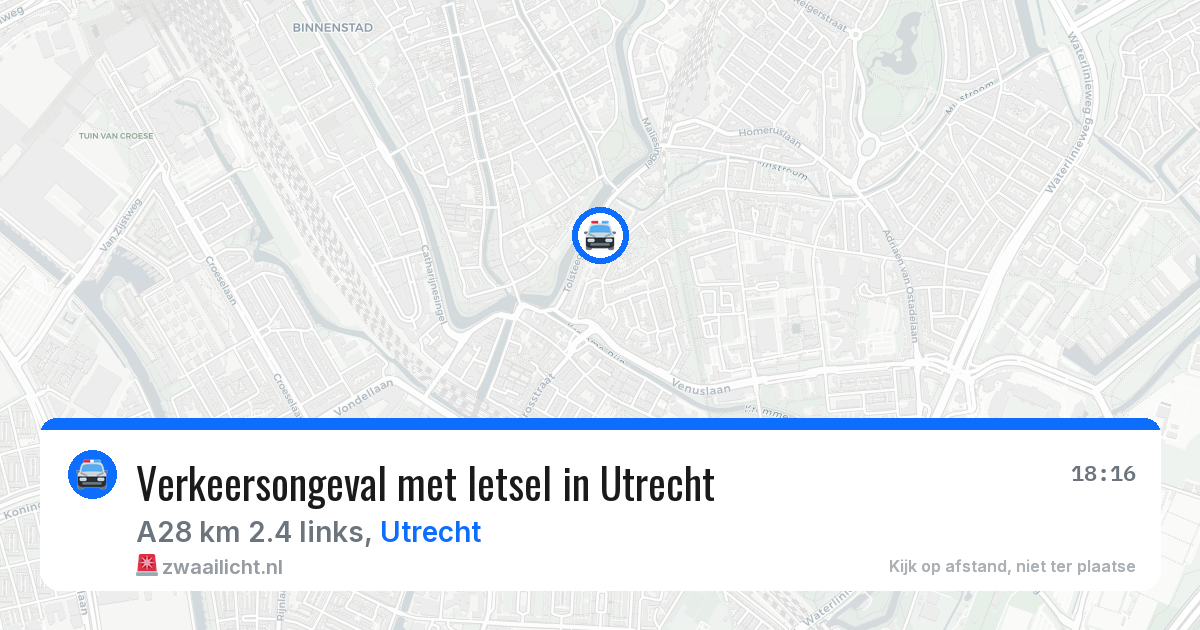 Verkeersongeval met letsel in Utrecht — 4 jun 2026