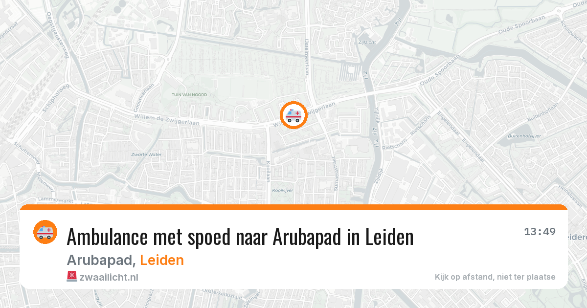 Ambulance met spoed naar Arubapad in Leiden — 11 feb 2026