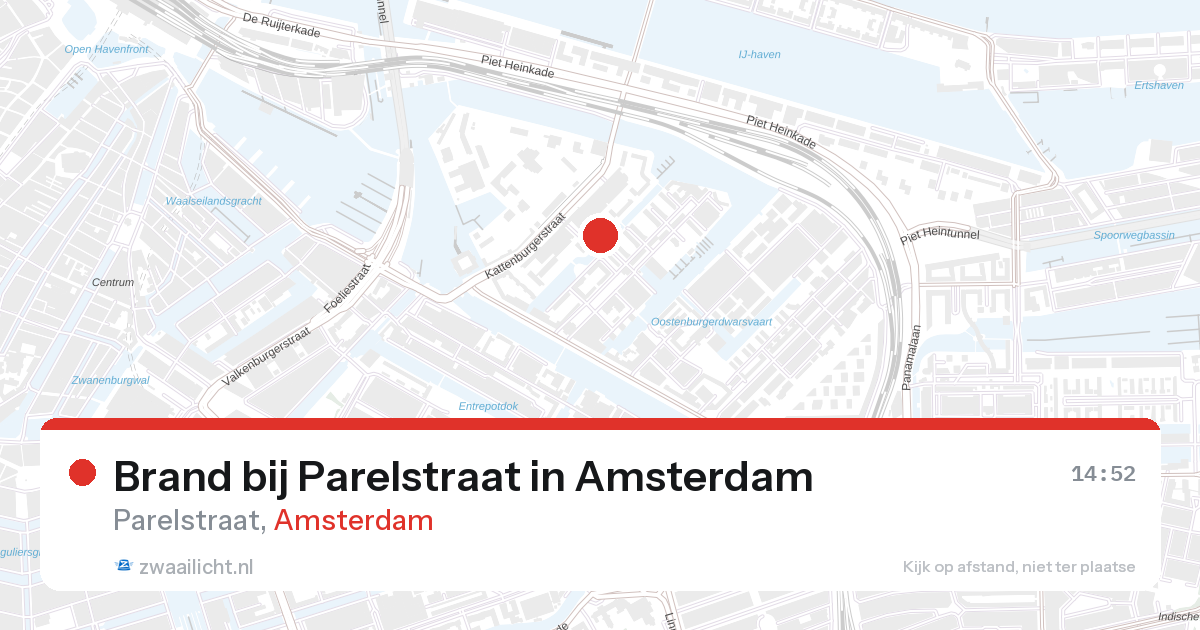 Brand bij Parelstraat in Amsterdam — 28 aug 2026