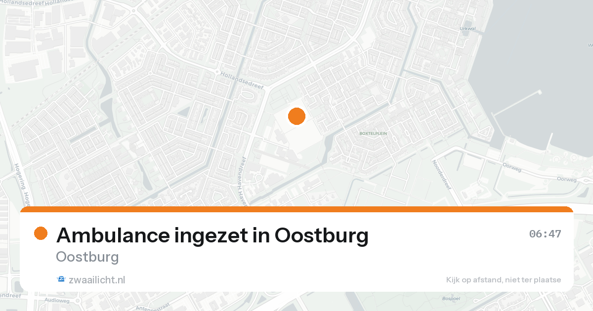 Ambulance ingezet in Oostburg — 8 feb 2026