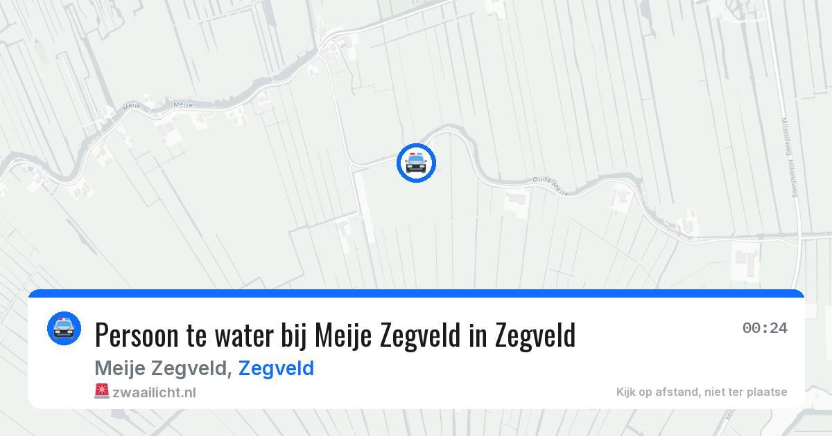 Persoon te water bij Meije Zegveld in Zegveld — 17 apr 2026