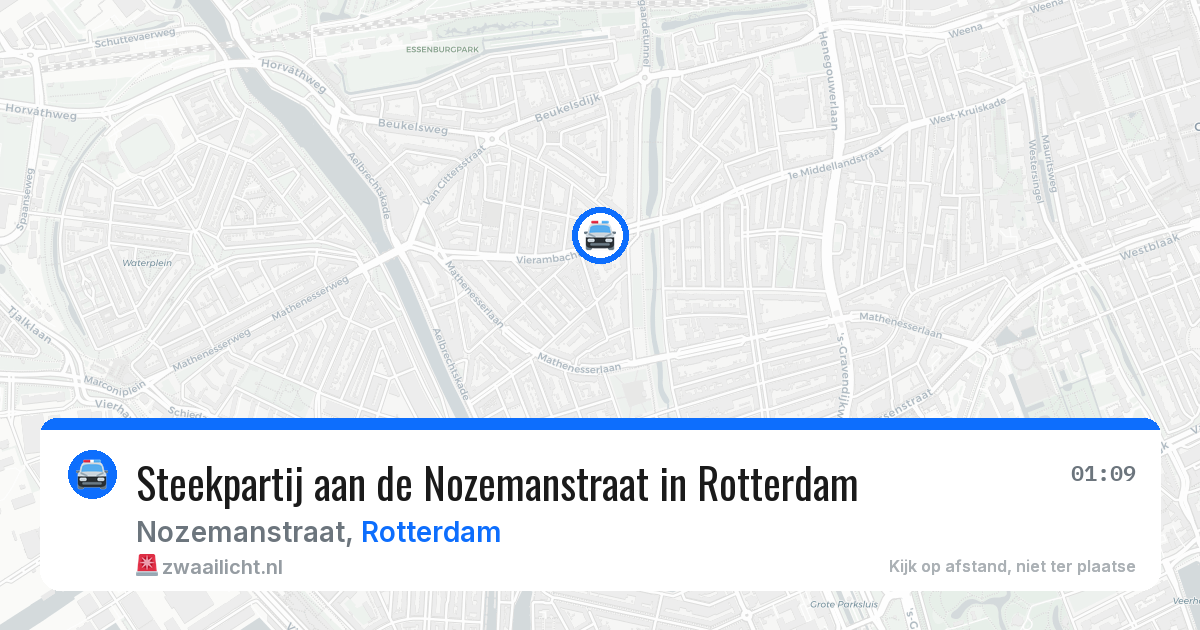 Steekpartij aan de Nozemanstraat in Rotterdam — 1 aug 2026