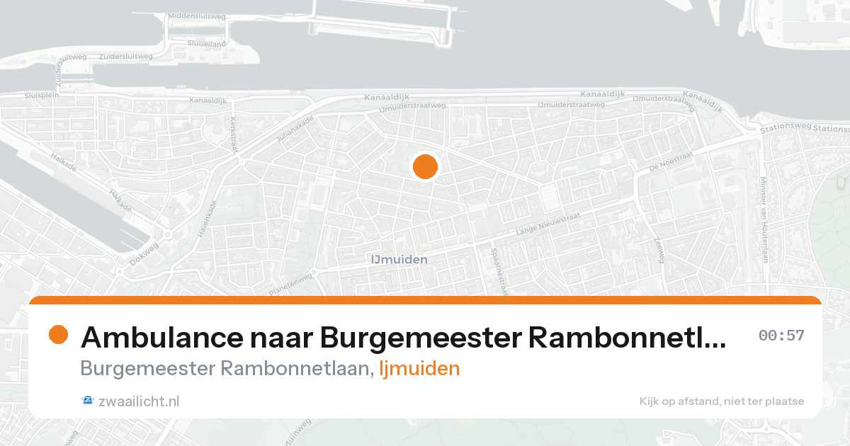 Ambulance naar Burgemeester Rambonnetlaan in Ijmuiden — 20 mei 2026