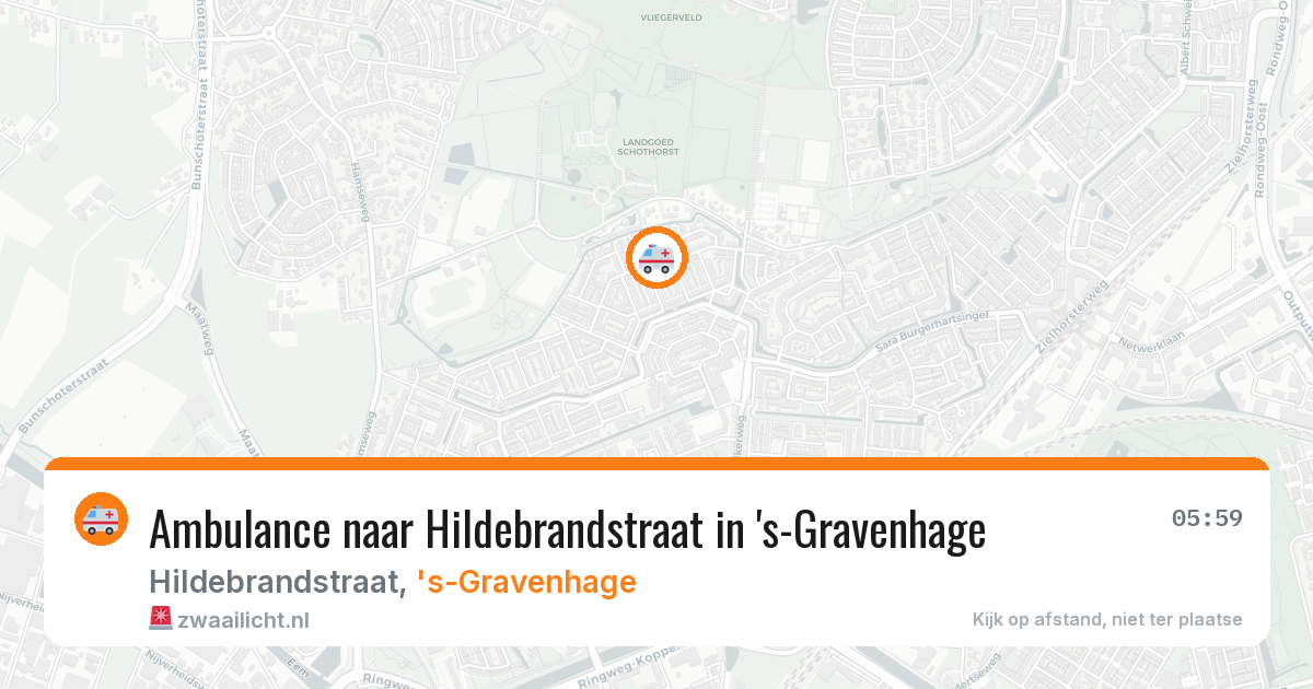 Ambulance naar Hildebrandstraat in 's-Gravenhage — 7 apr 2026