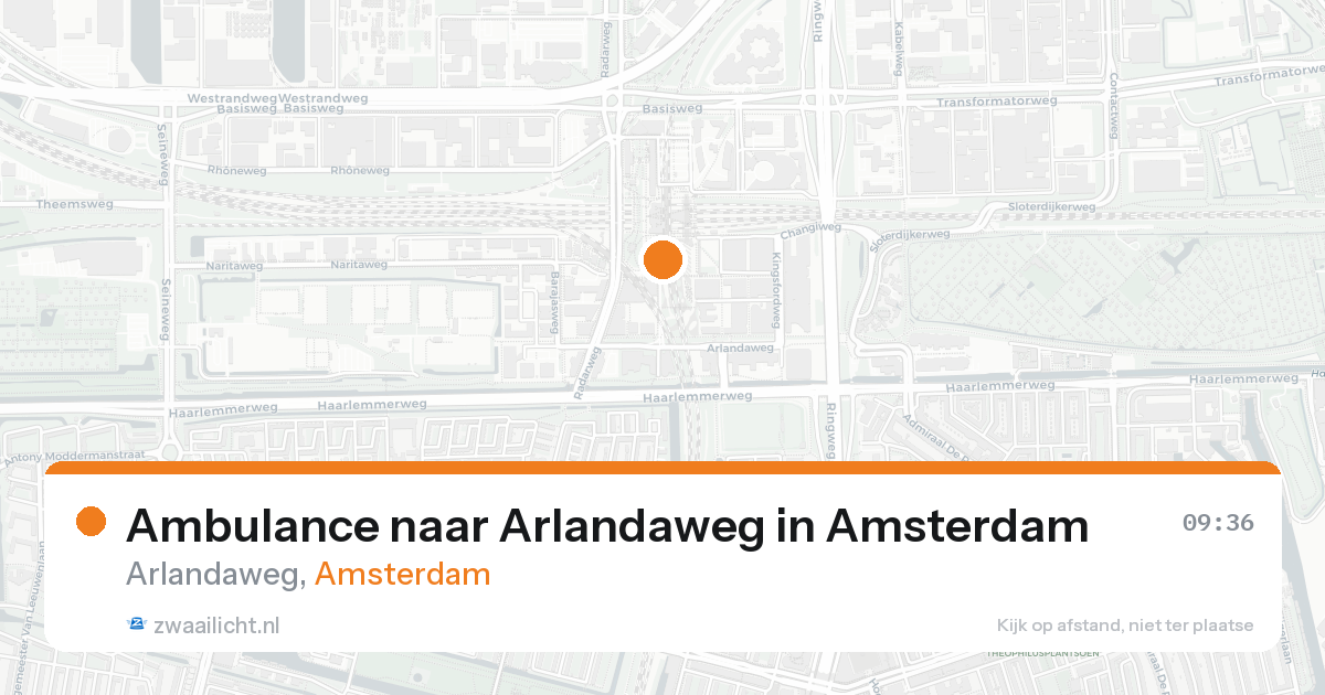 Ambulance naar Arlandaweg in Amsterdam — 26 aug 2026