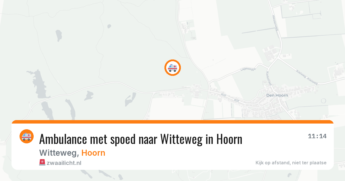Ambulance met spoed naar Witteweg in Hoorn — 23 jun 2026