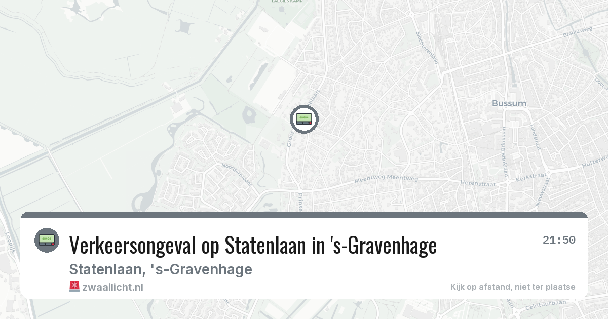 Verkeersongeval op Statenlaan in 's-Gravenhage — 5 mrt 2026
