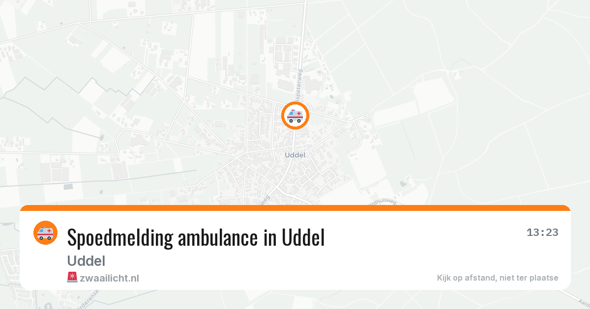 Spoedmelding ambulance in Uddel — 30 jul 2026