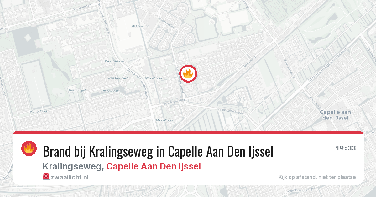 Brand bij Kralingseweg in Capelle Aan Den Ijssel — 17 jul 2026