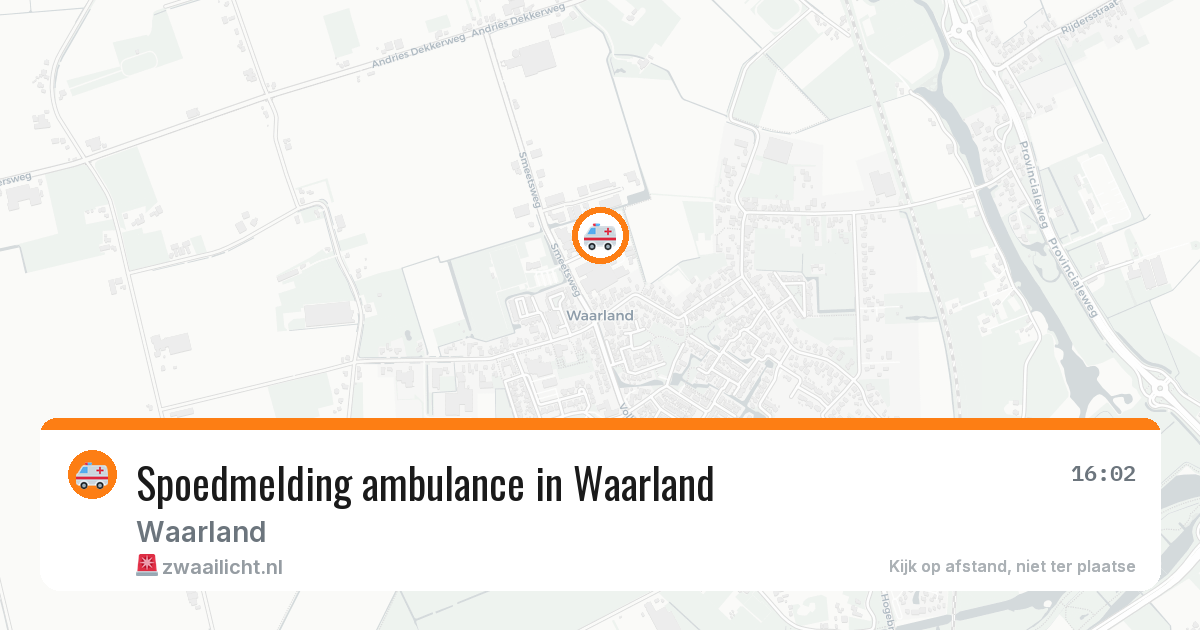 Spoedmelding ambulance in Waarland — 23 jun 2026
