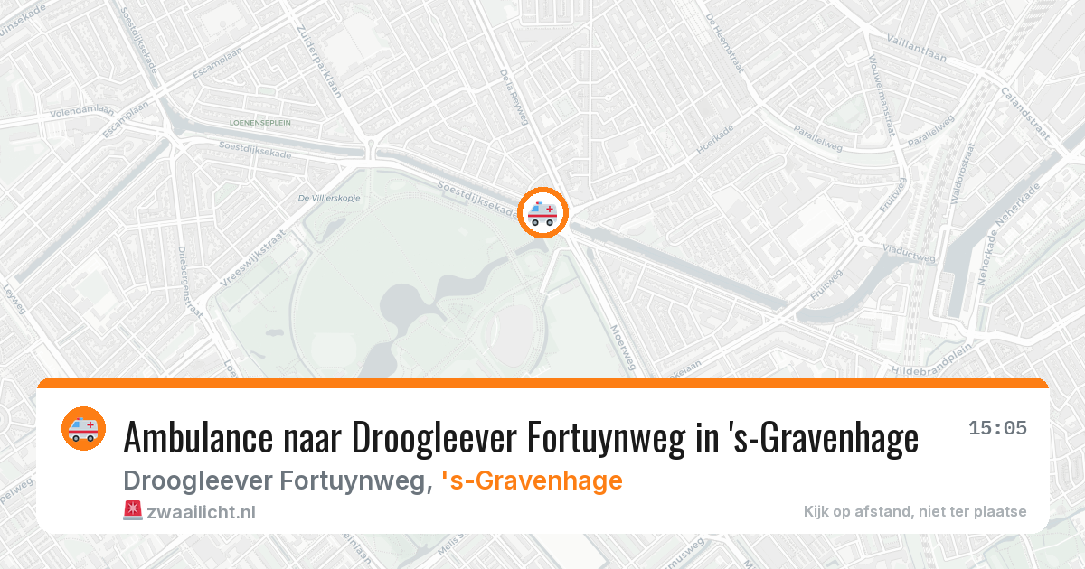 Ambulance naar Droogleever Fortuynweg in 's-Gravenhage — 30 apr 2026