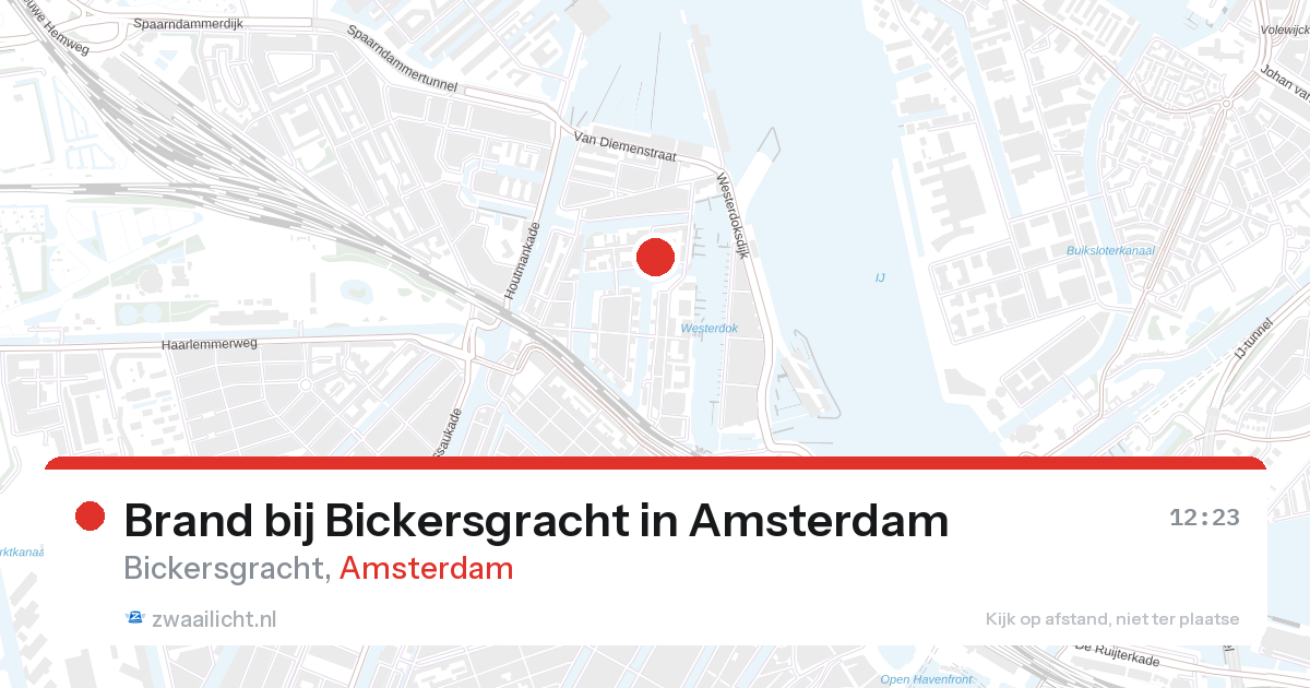 Brand bij Bickersgracht in Amsterdam — 27 aug 2026