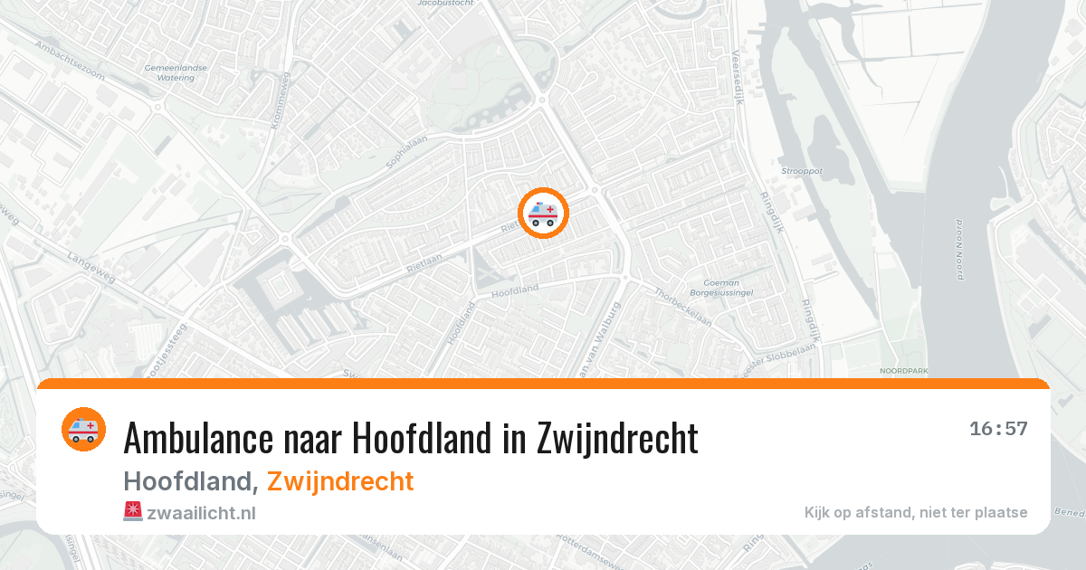 Ambulance naar Hoofdland in Zwijndrecht — 8 feb 2026