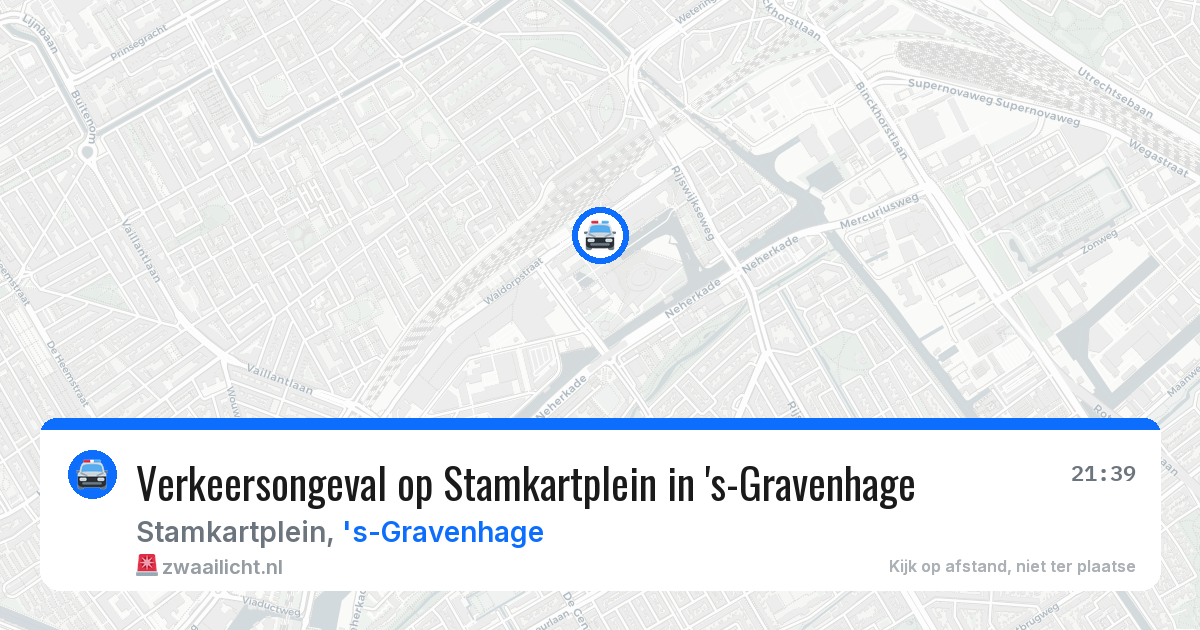 Verkeersongeval op Stamkartplein in 's-Gravenhage — 18 jun 2026
