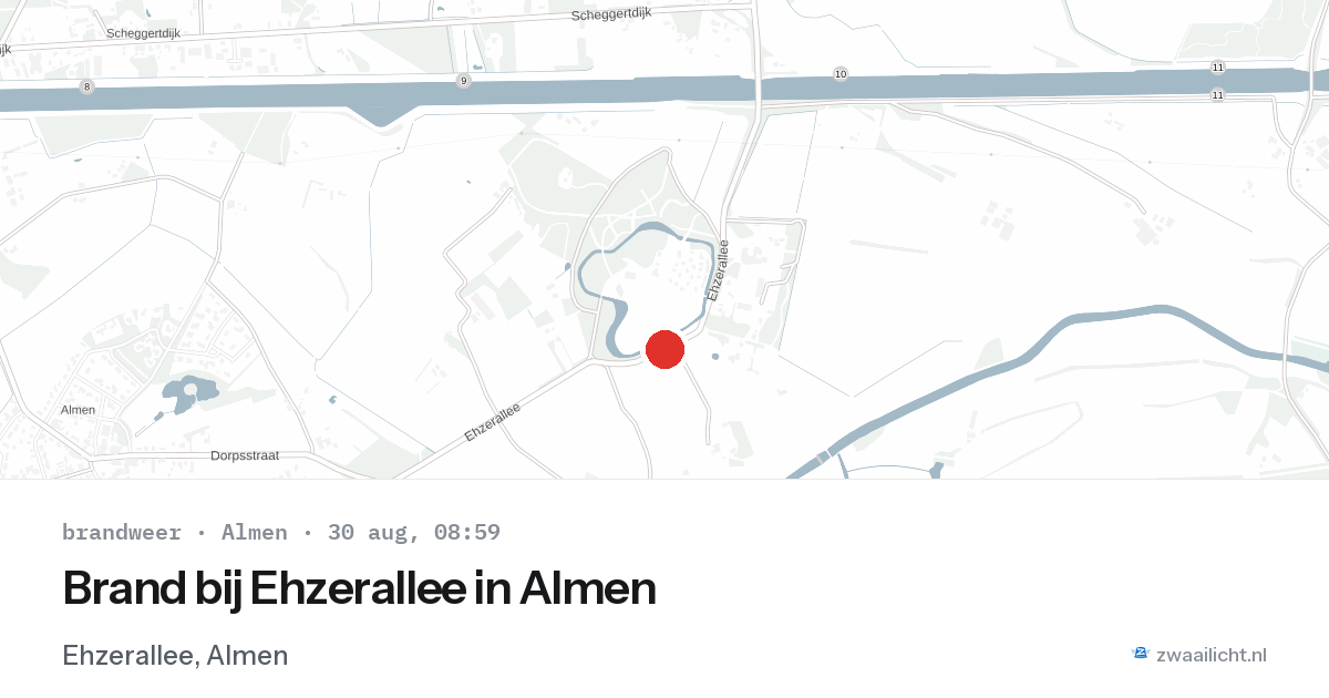 Brand bij Ehzerallee in Almen — 30 aug 2026