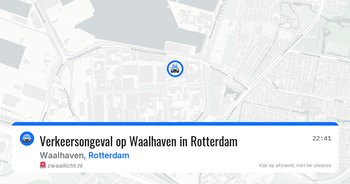 Verkeersongeval op Waalhaven in Rotterdam — 13 mei 2026