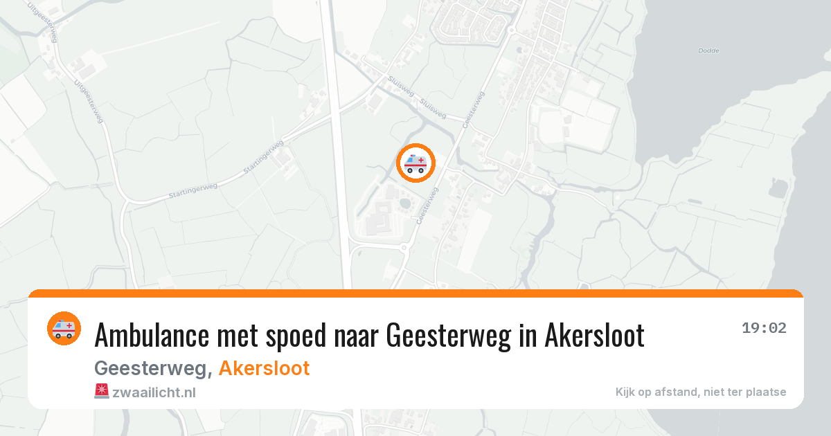 Ambulance met spoed naar Geesterweg in Akersloot — 18 jan 2026