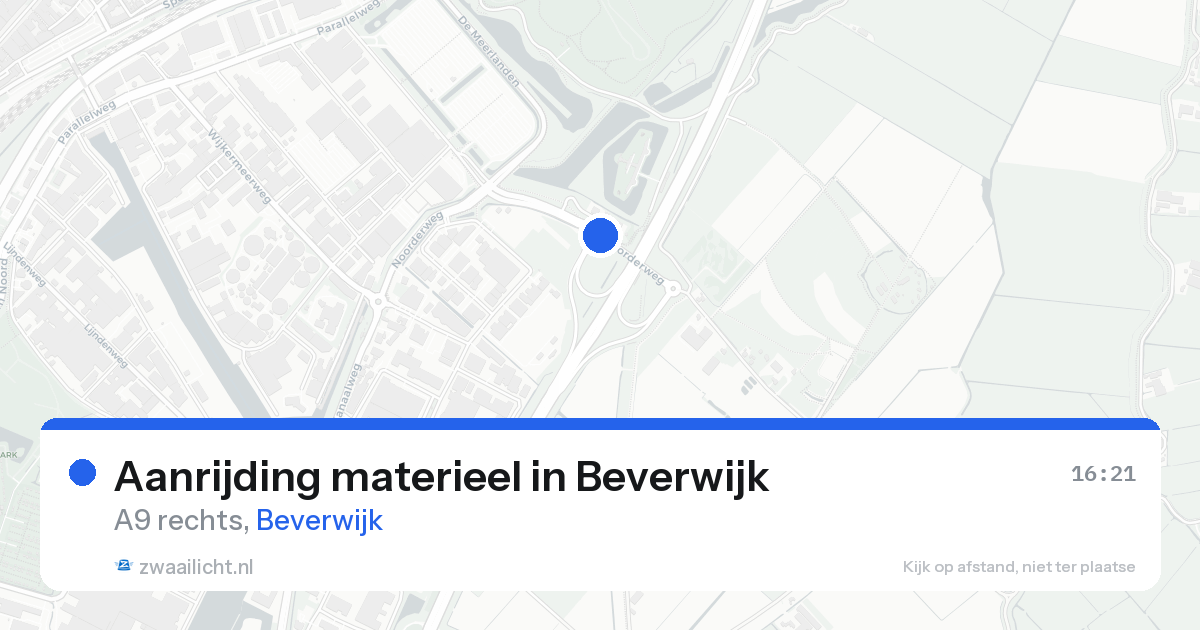 Aanrijding materieel in Beverwijk — 24 aug 2026