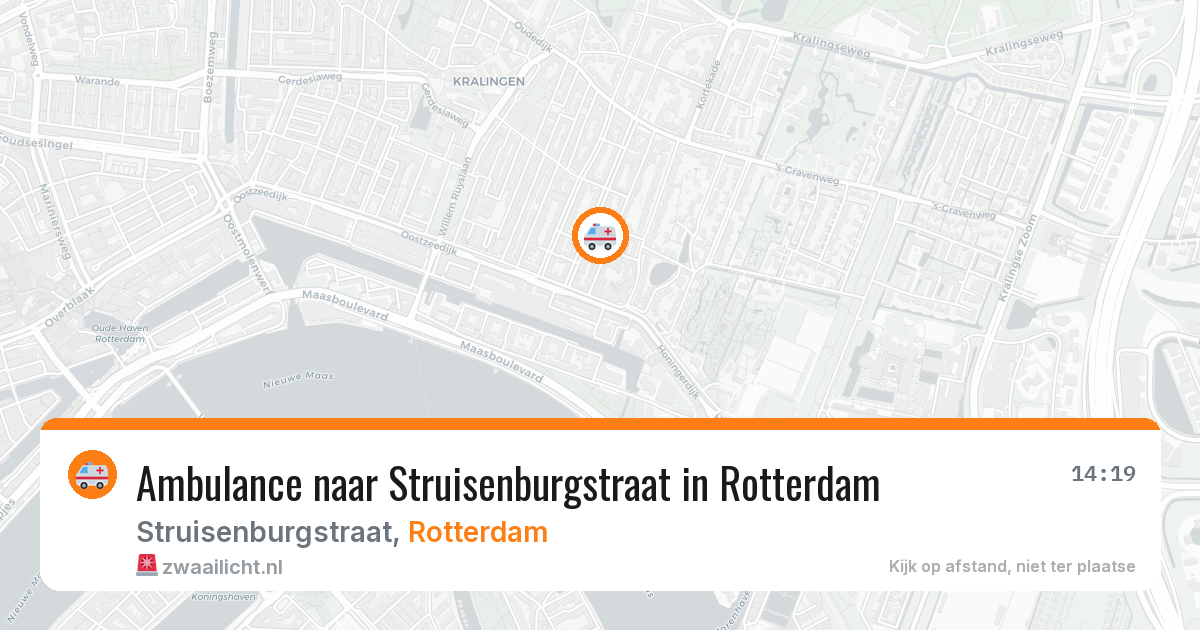 Ambulance naar Struisenburgstraat in Rotterdam — 2 jul 2026